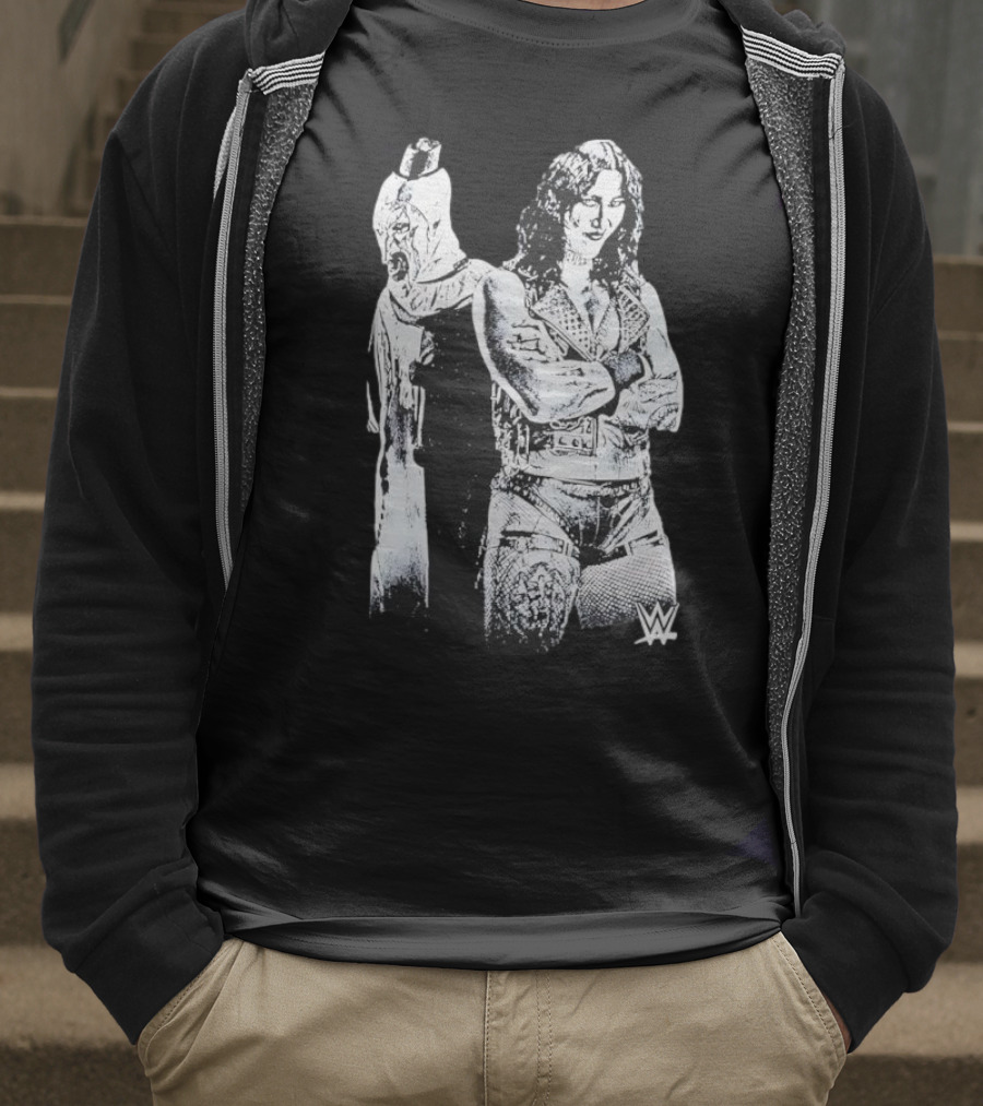 Rhea Ripley Terrifier WWE Collaboration Black Ripple Junction T-Shirt