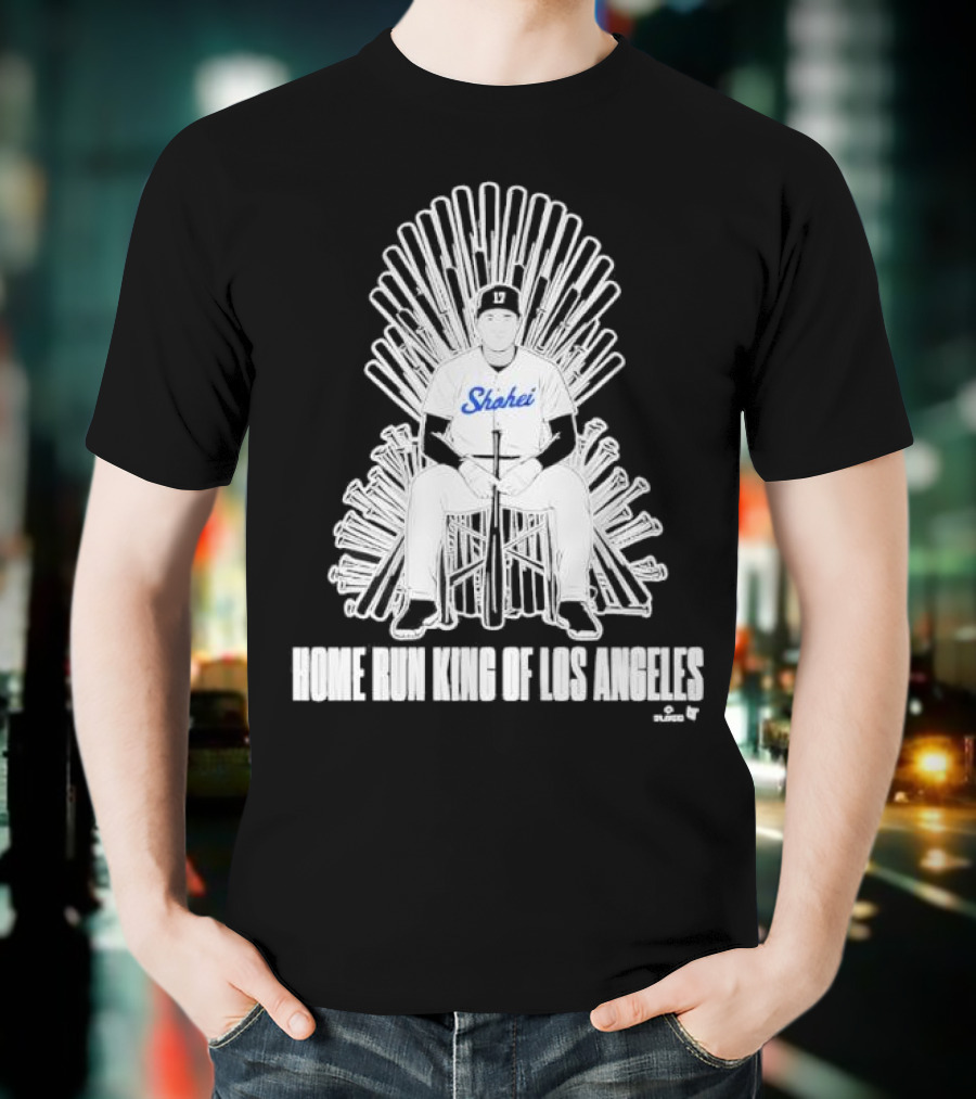 Shohei Home Run King Of Los Angeles Throne Baseball Player T-Shirt