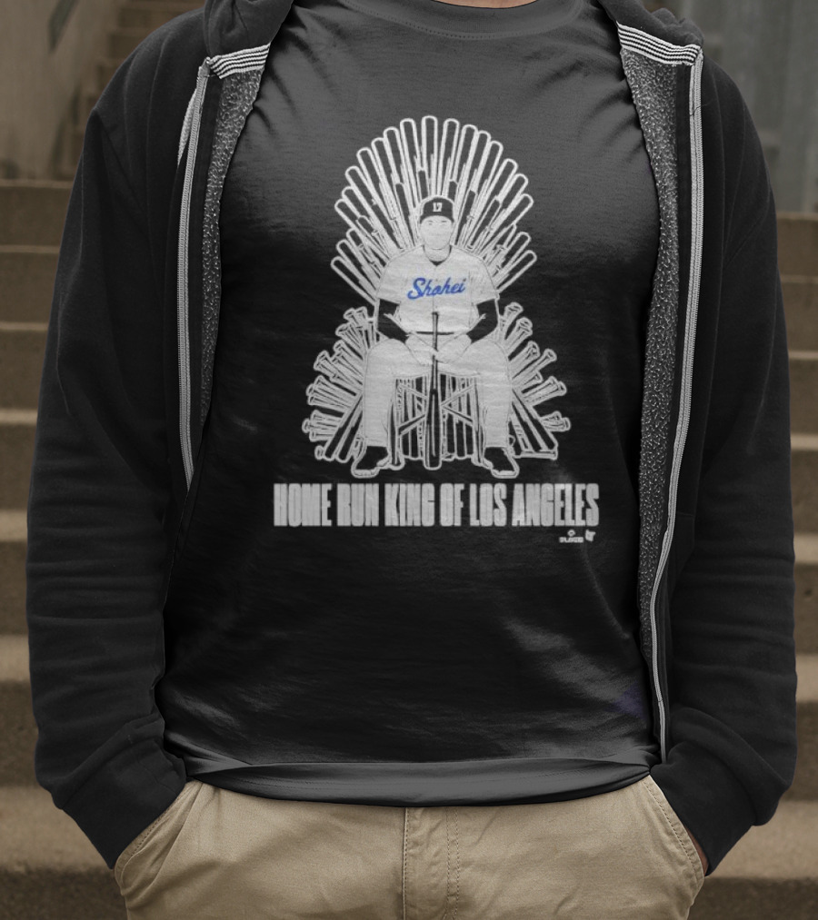 Shohei Home Run King Of Los Angeles Throne Baseball Player T-Shirt