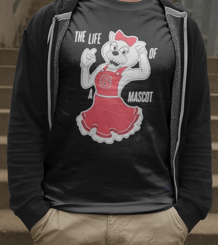 NC State Wolfpack The Life Of A Mascot Cheerful Character T-Shirt