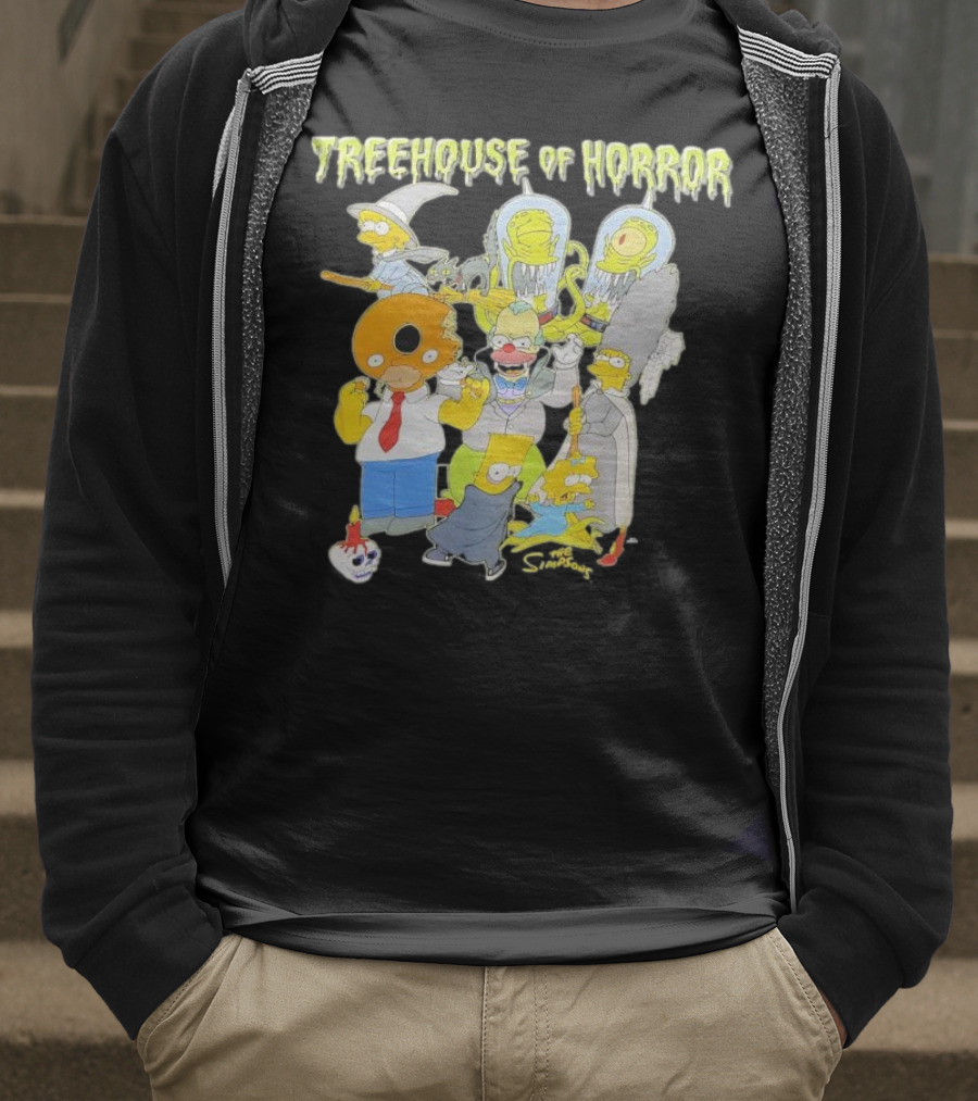 The Simpsons Treehouse Of Horror Characters Halloween Compilation T-Shirt