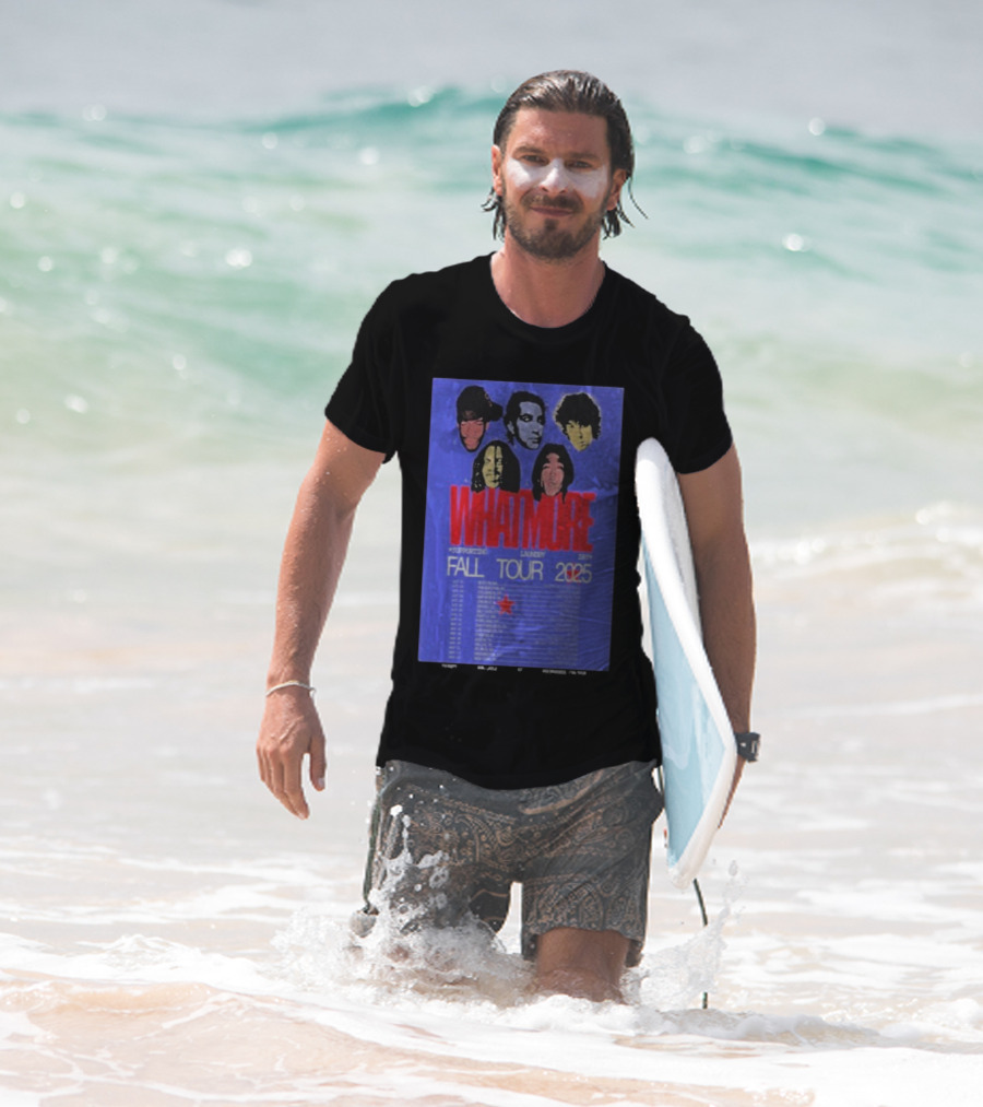 Whatmore Fall Tour 2025 Supporting Laundry Day Band Faces And Tour Dates T-Shirt