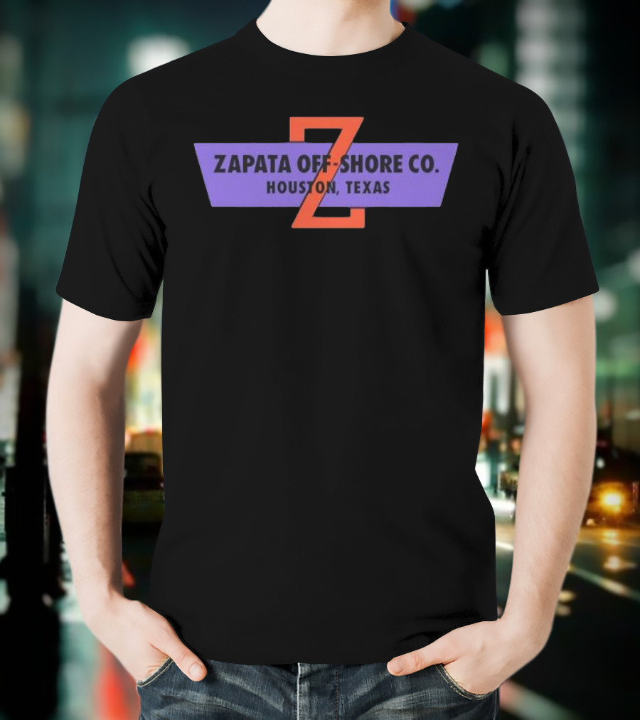 Zapata Off Shore Co Houston Texas Z Emblem T-Shirt