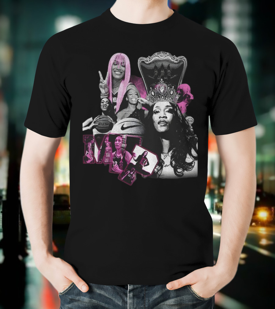 A’ja Wilson MVP Iconic Crown Basketball Champion T-Shirt