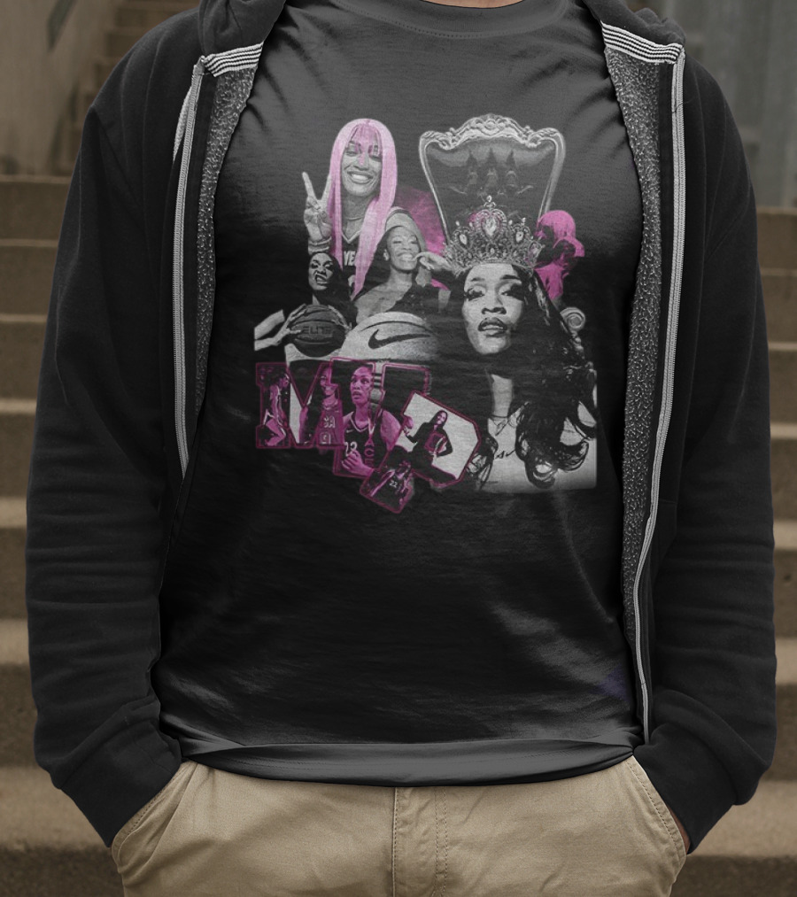 A’ja Wilson MVP Iconic Crown Basketball Champion T-Shirt
