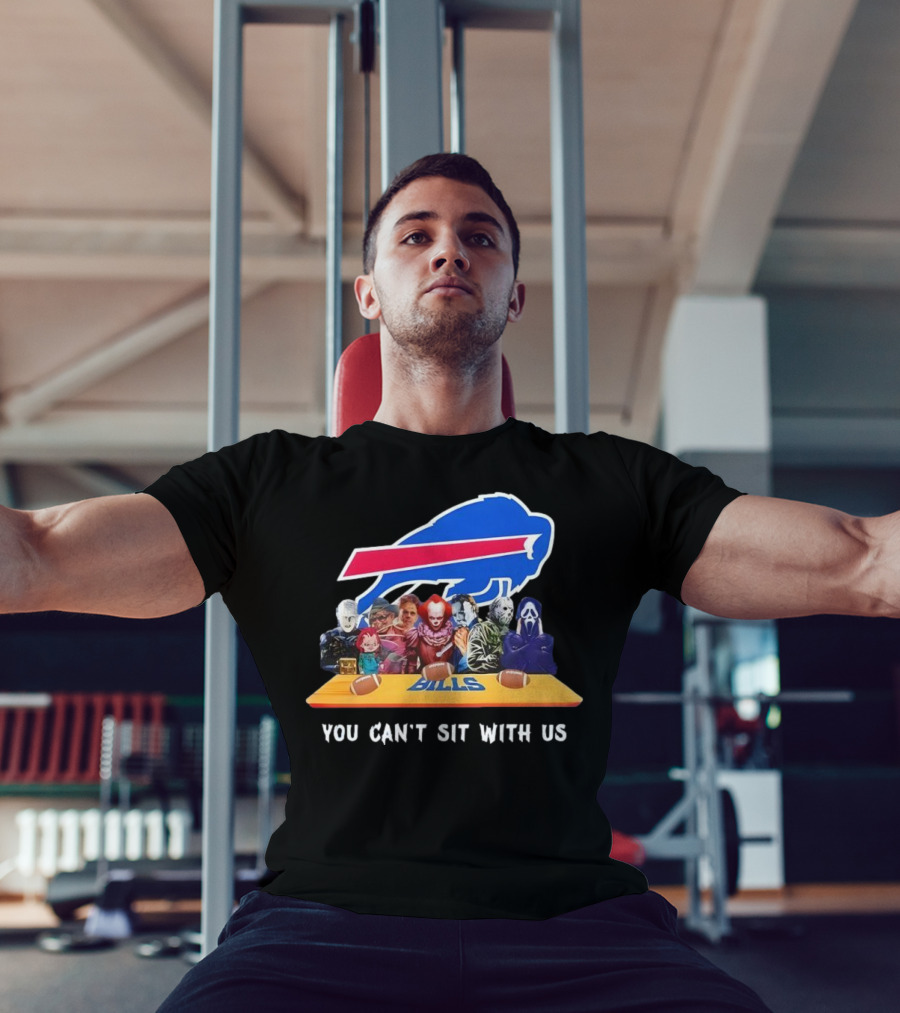 Buffalo Bills Horror Crossover Halloween You Can't Sit With Us T-Shirt