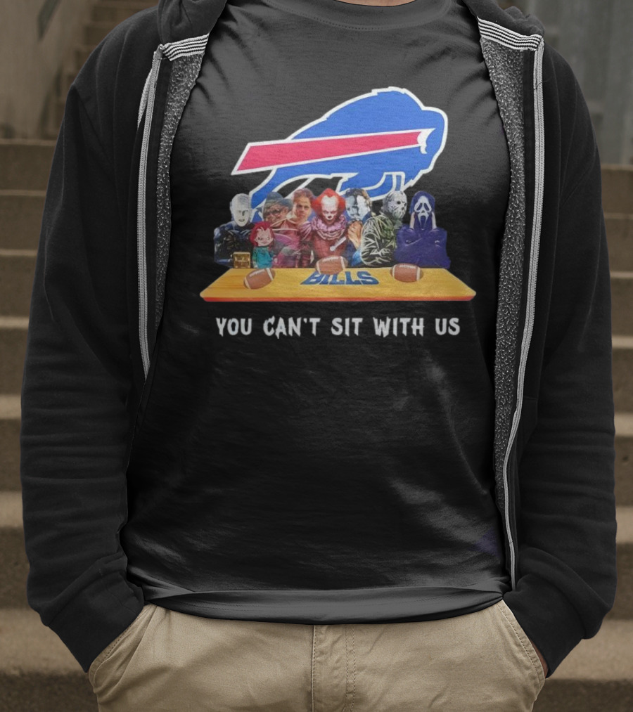 Buffalo Bills Horror Crossover Halloween You Can't Sit With Us T-Shirt