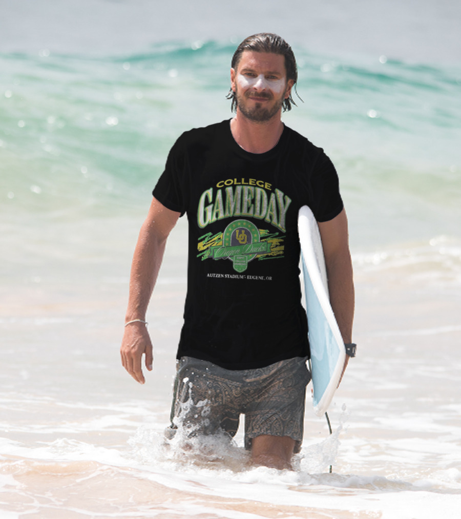 College GameDay Oregon Ducks ESPN Autzen Stadium Eugene OR T-Shirt