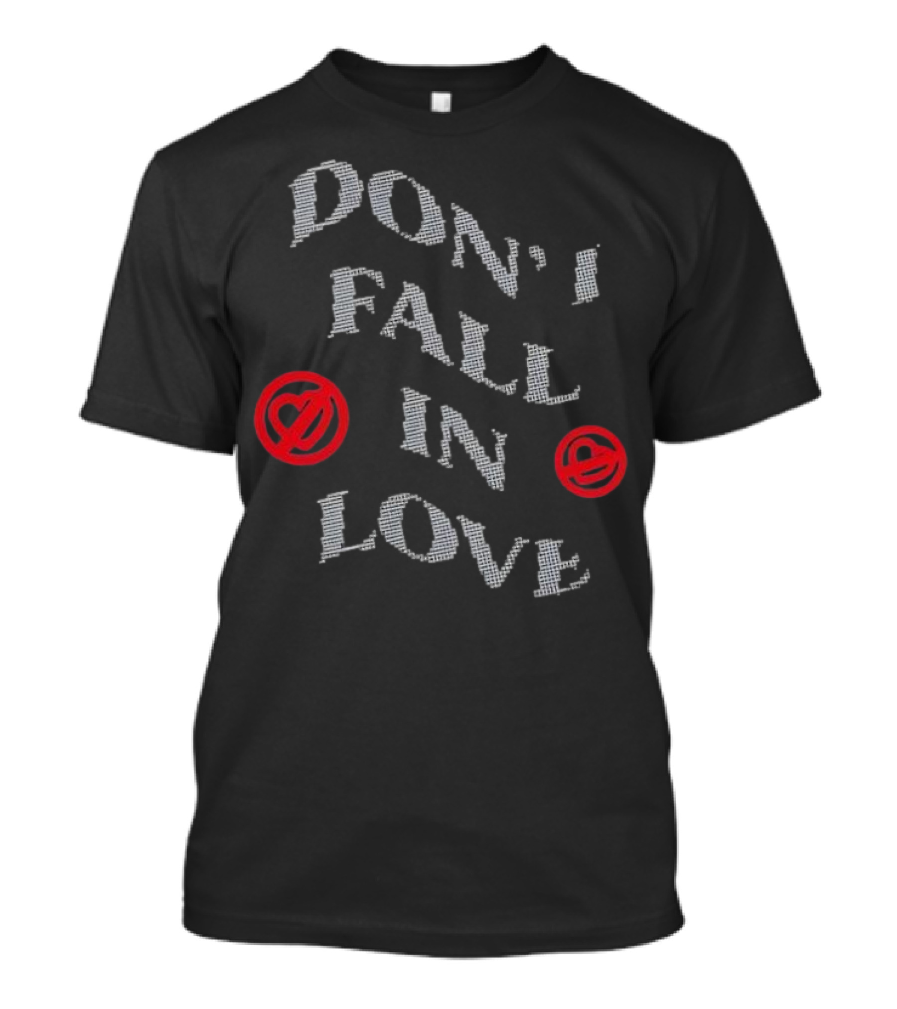 Don’t Fall In Love Fest Spiral Heart Emojis T-Shirt