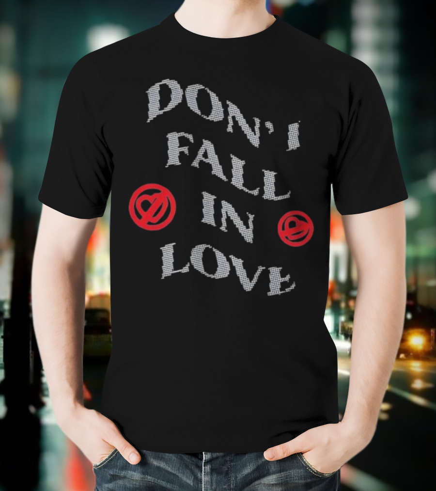 Don’t Fall In Love Fest Spiral Heart Emojis T-Shirt