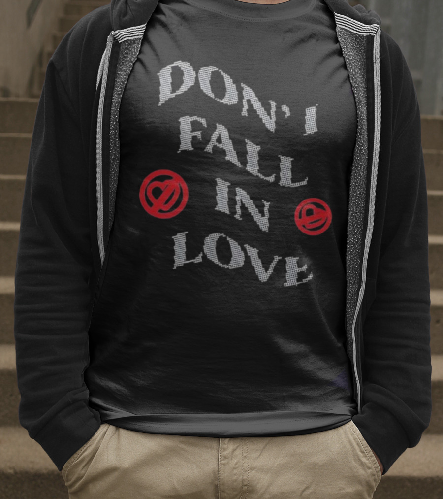 Don’t Fall In Love Fest Spiral Heart Emojis T-Shirt