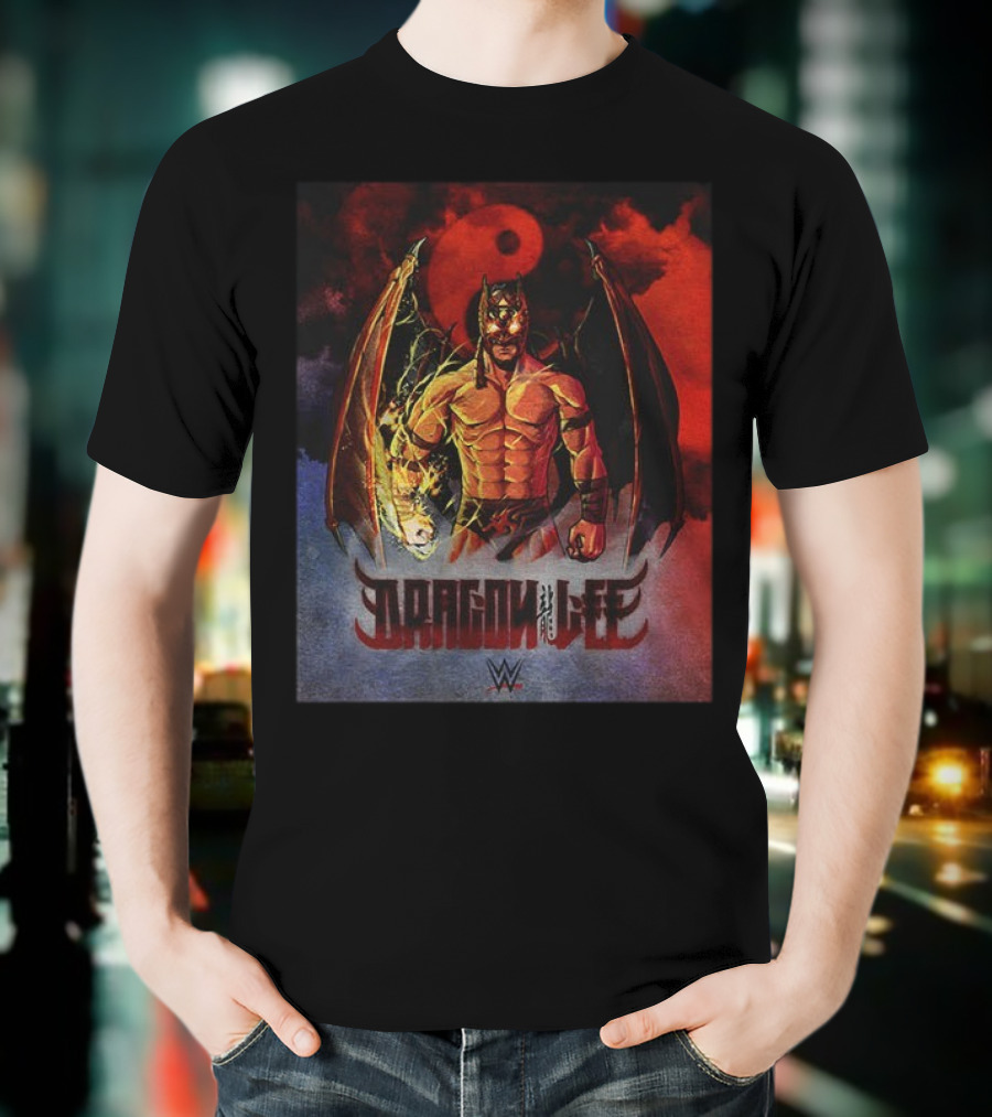 Dragon Lee WWE Superstar Wrestling Persona Artwork T-Shirt