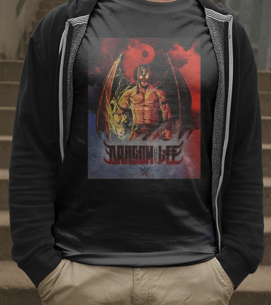 Dragon Lee WWE Superstar Wrestling Persona Artwork T-Shirt