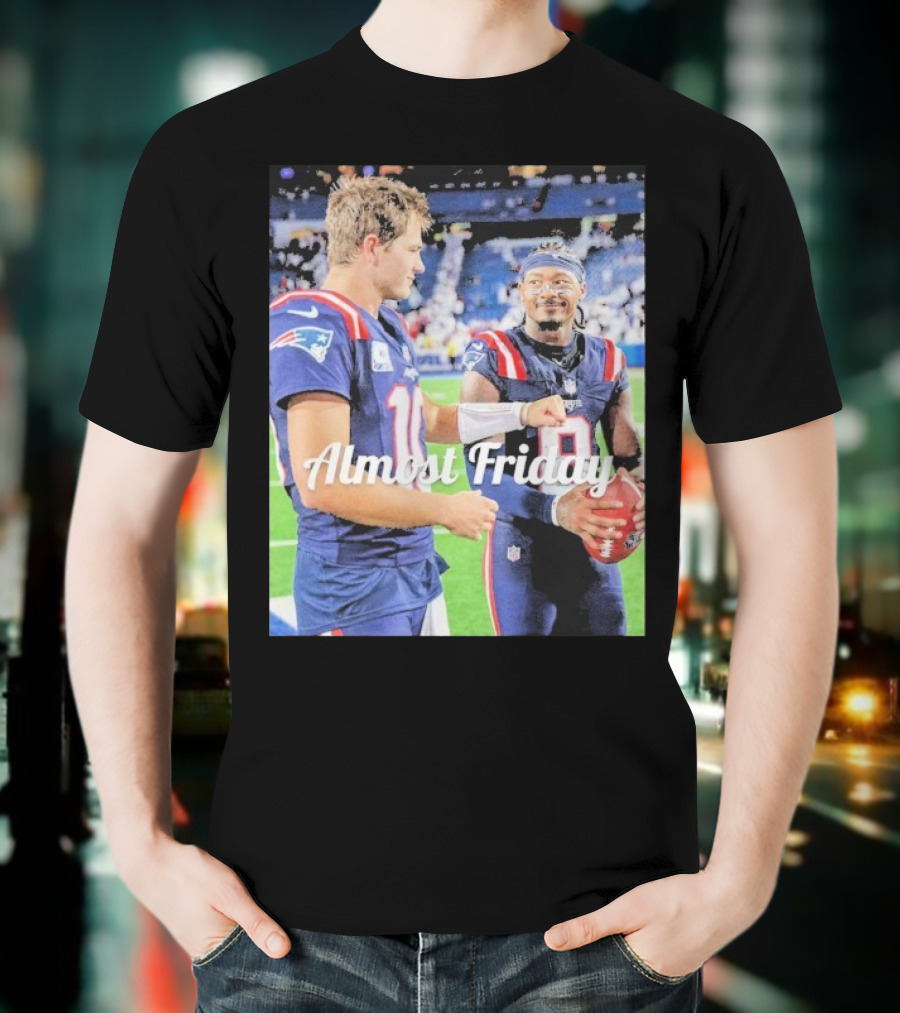 Almost Friday Drake Maye Stefon Diggs Football Moment T-Shirt