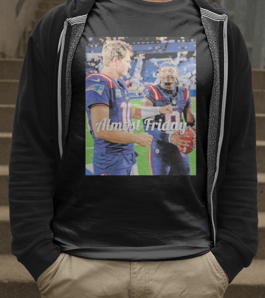 Almost Friday Drake Maye Stefon Diggs Football Moment T-Shirt