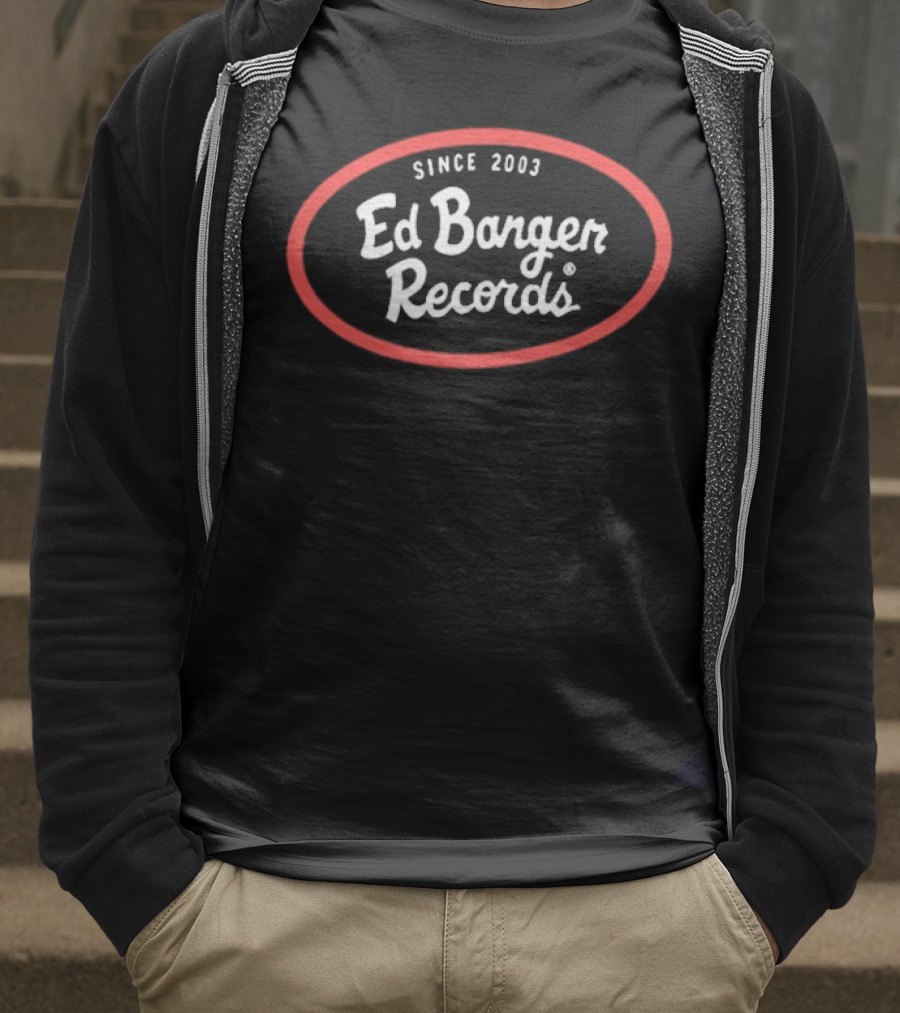 Ed Banger Records Since 2003 Retro Red Oval Style T-Shirt