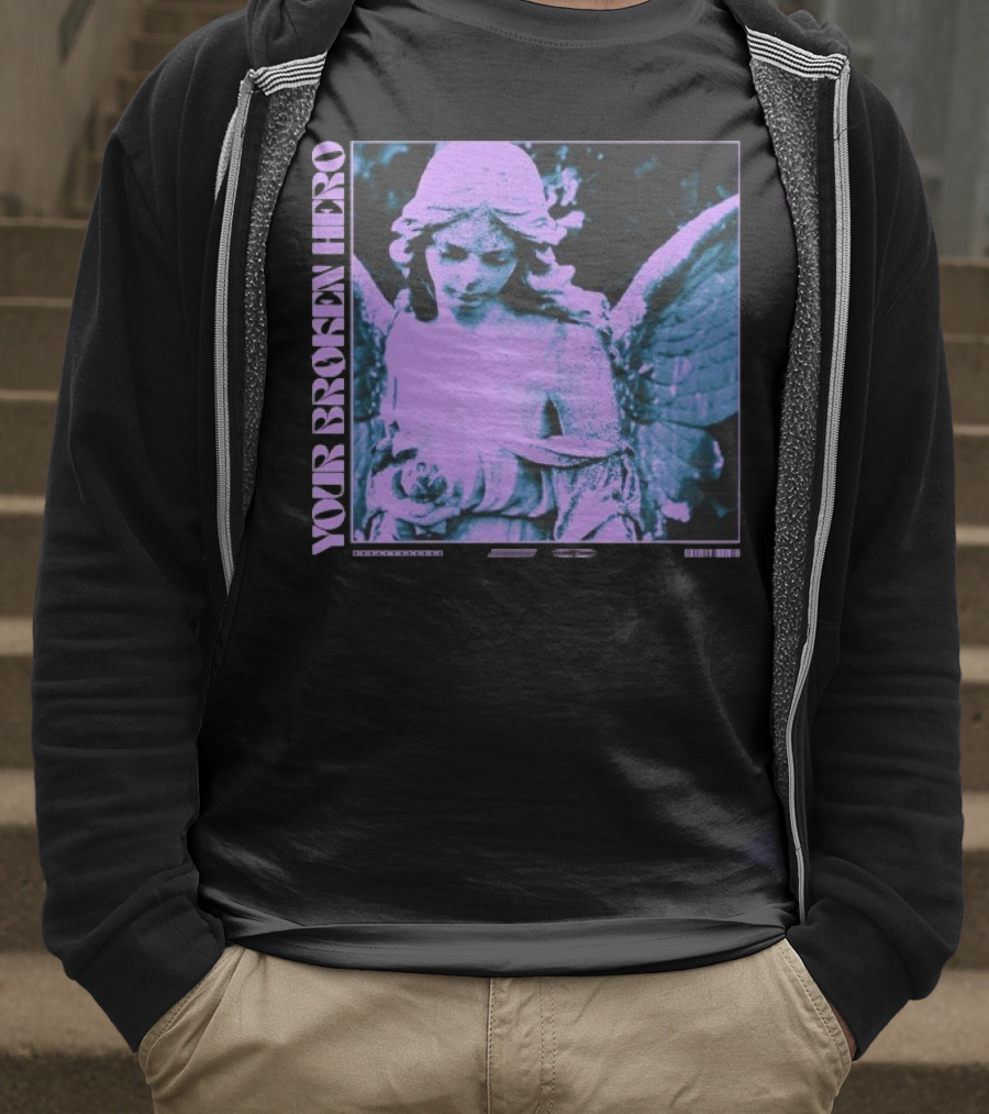 Your Broken Hero Emo’s Not Dead Angel T-Shirt