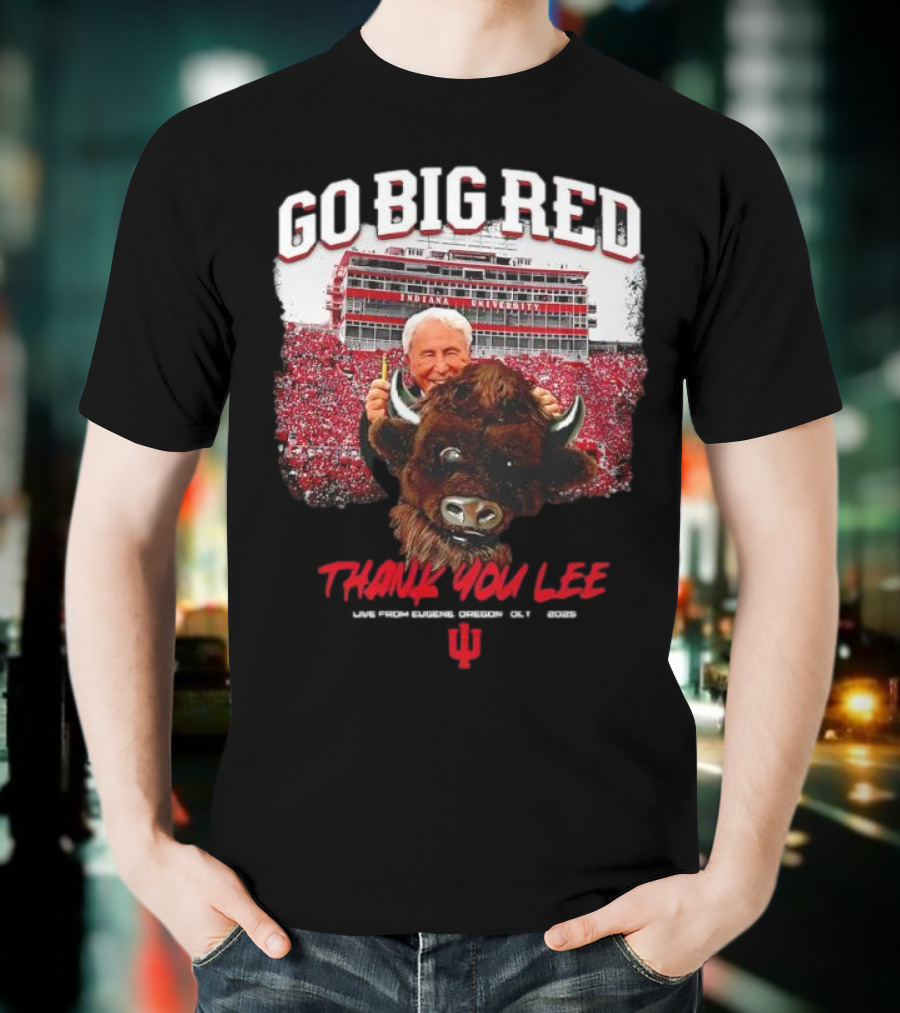 Go Big Red Indiana University Thank You Lee Corso T-Shirt