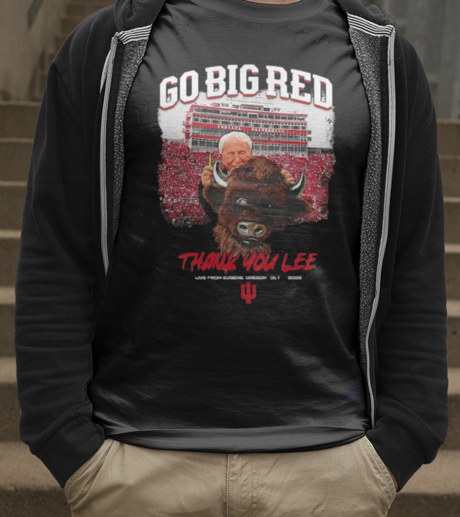 Go Big Red Indiana University Thank You Lee Corso T-Shirt