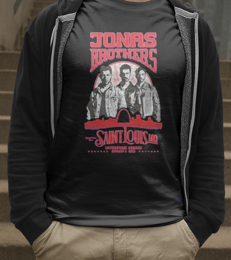 Jonas Brothers Concert Saint Louis MO Enterprise Center October 8 2025 T-Shirt
