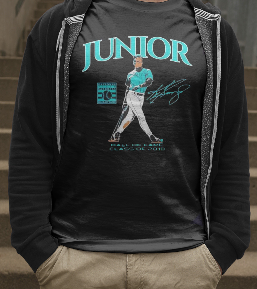 Ken Griffey Jr Junior National Baseball Hall Of Fame Class Of 2016 Signature T-Shirt