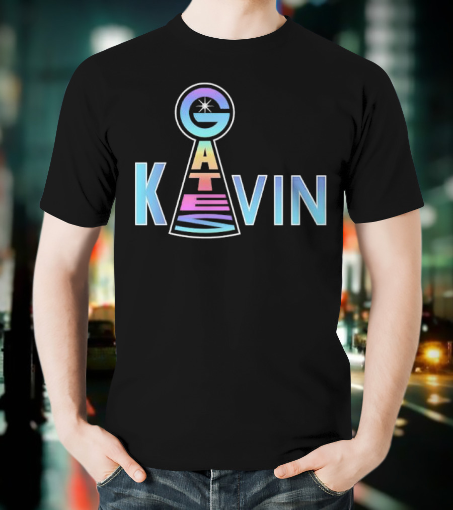 Kevin Gates Keyhole Gradient Text Art T-Shirt