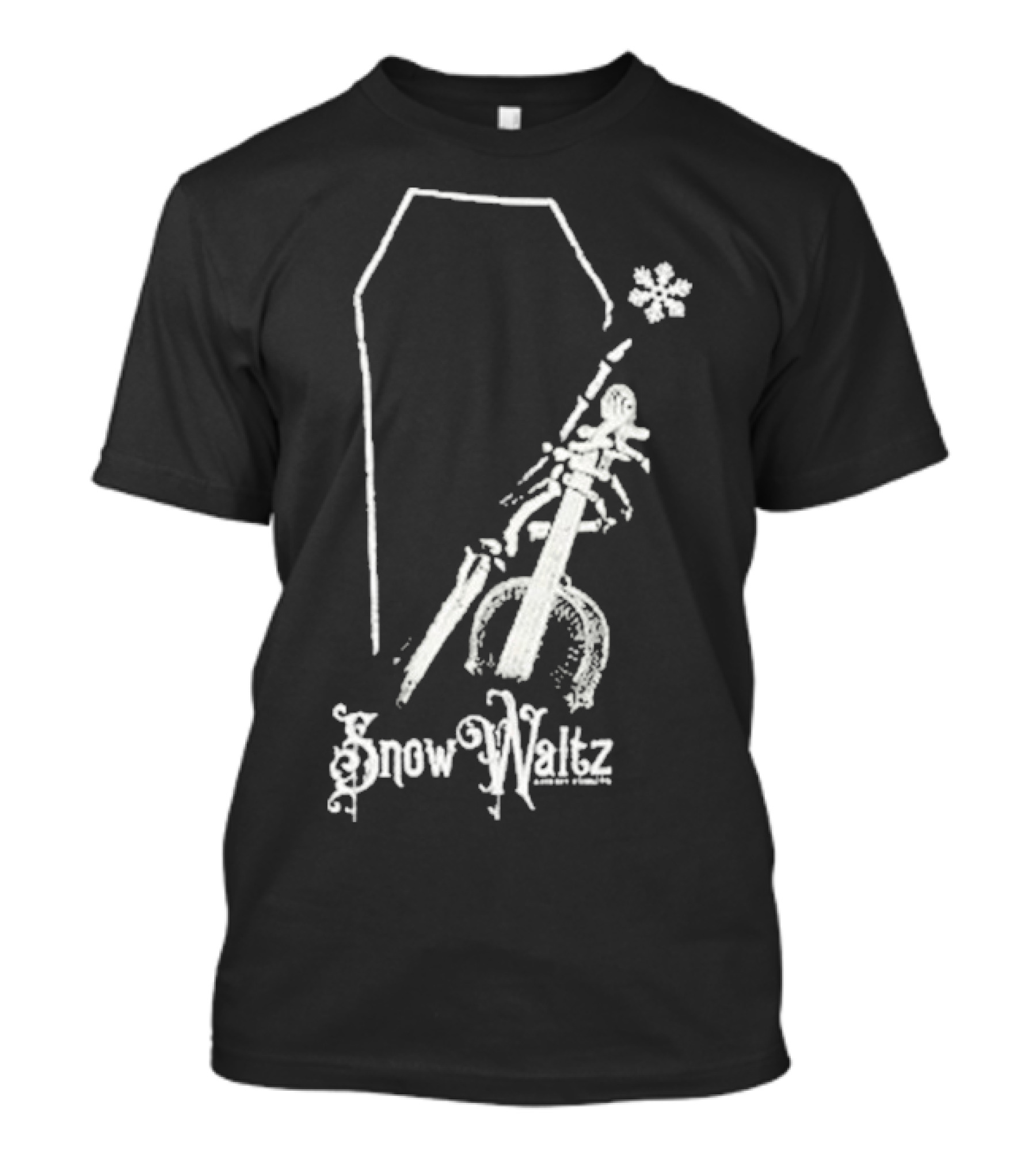 Lindsey Stirling Snow Waltz Coffin And Violin Snowflake T-Shirt