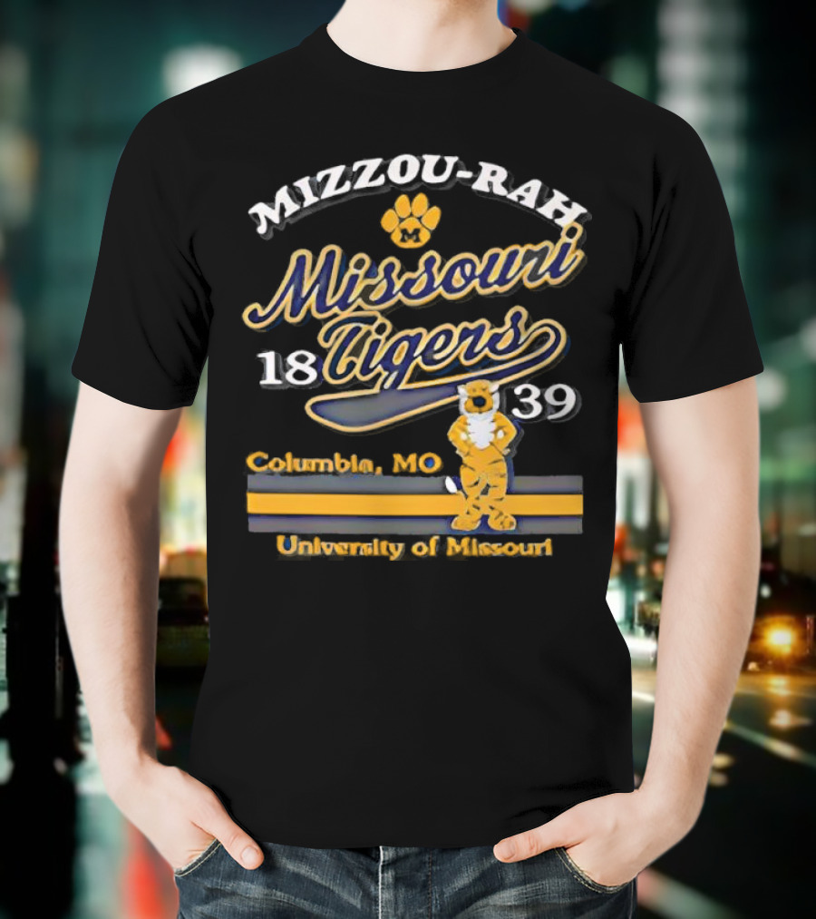 Mizzou Rah Truman Paw Missouri Tigers 1839 Columbia MO University Of Missouri T-Shirt
