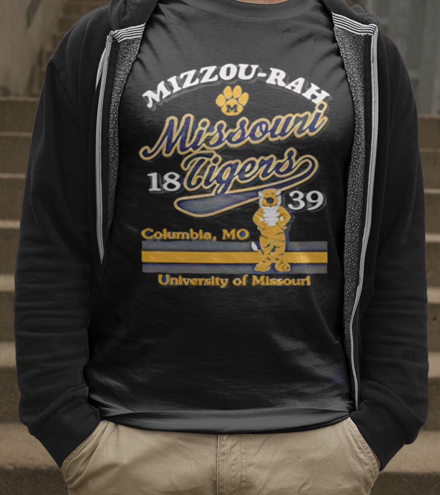 Mizzou Rah Truman Paw Missouri Tigers 1839 Columbia MO University Of Missouri T-Shirt