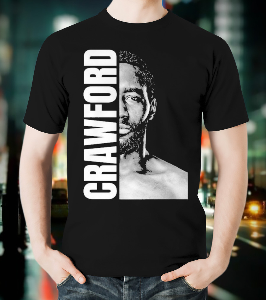 Crawford Face Of Boxing Terence Black And White Style T-Shirt