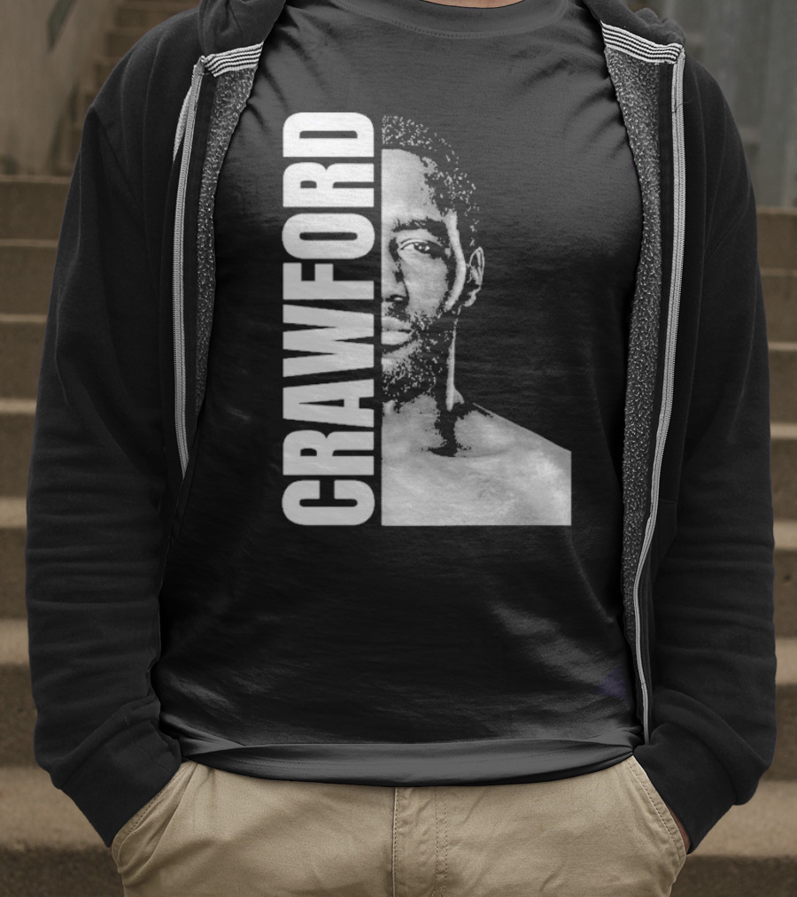 Crawford Face Of Boxing Terence Black And White Style T-Shirt