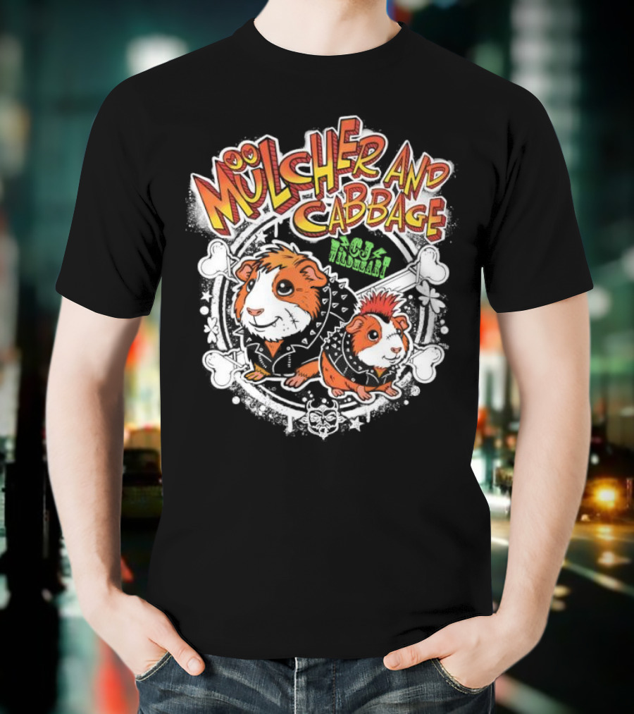 Mulcher And Cabbage CJ Wildheart Guinea Pig Duo T-Shirt
