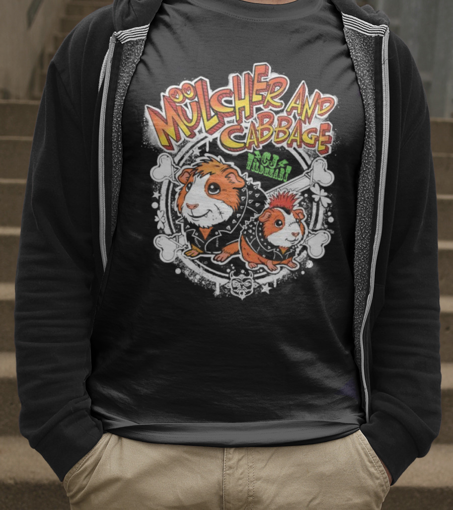 Mulcher And Cabbage CJ Wildheart Guinea Pig Duo T-Shirt