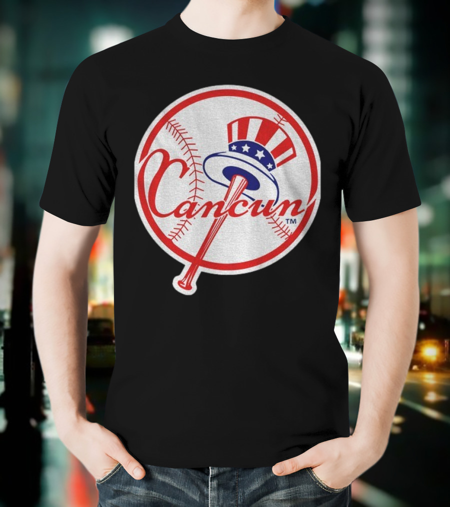 New York Yankees Cancun Baseball Parody With Funny Twist T-Shirt