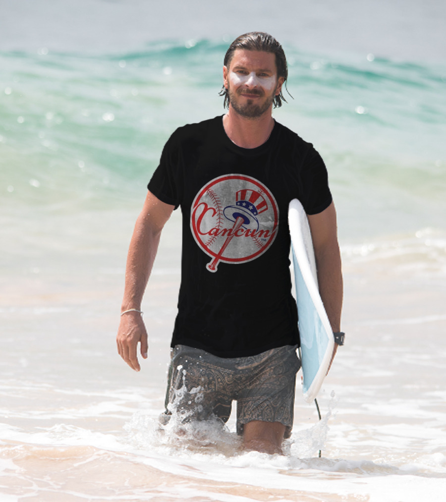 New York Yankees Cancun Baseball Parody With Funny Twist T-Shirt