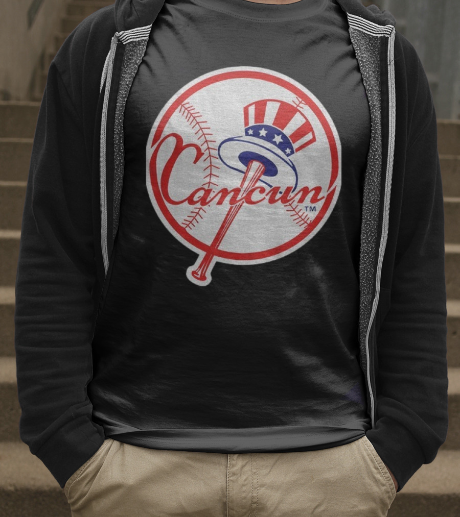 New York Yankees Cancun Baseball Parody With Funny Twist T-Shirt