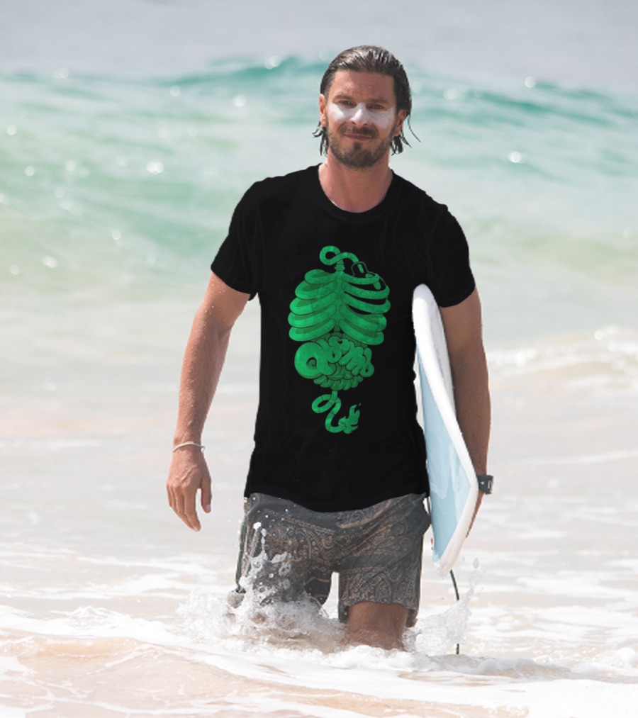 Qbomb Labs Neon Ribcage Gut Bomb T-Shirt