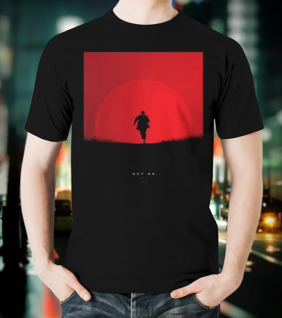 Tycho Scott Hansen October 22 2025 Running Figure Red Circle T-Shirt