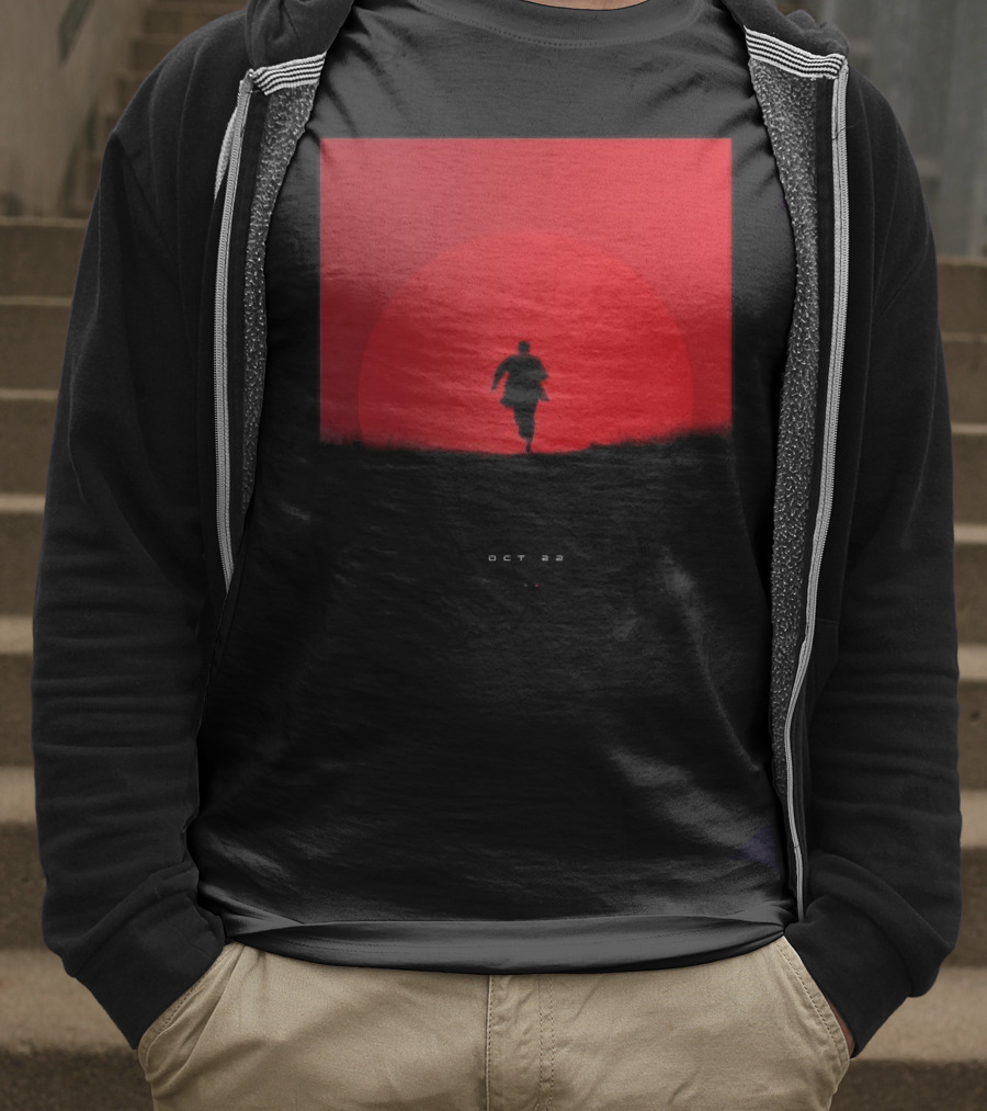 Tycho Scott Hansen October 22 2025 Running Figure Red Circle T-Shirt