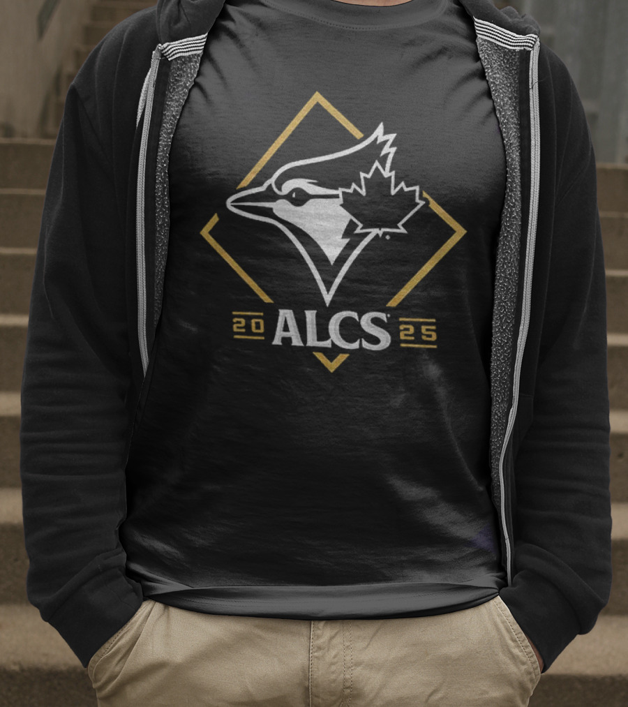 Toronto Blue Jays 2025 ALCS Winner Gold Diamond Bird Logo T-Shirt