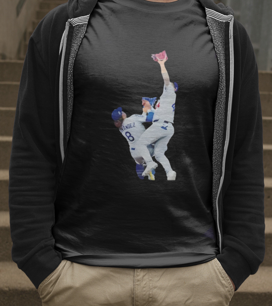 Andy Pages Hernandez Los Angeles Dodgers World Series Game 7 Catch Iconic Play T-Shirt