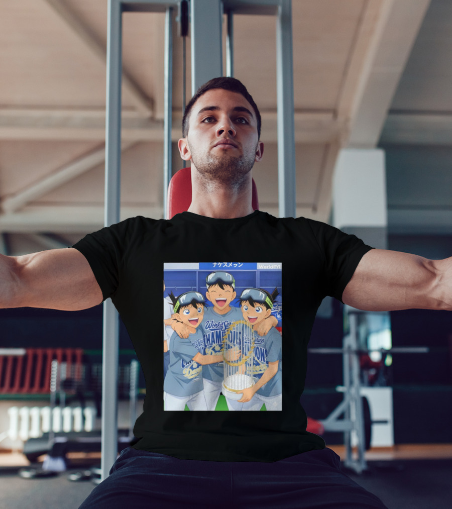 World Series Champions Dodgers Anime Celebration Dodgers Stadium 2025 T-Shirt