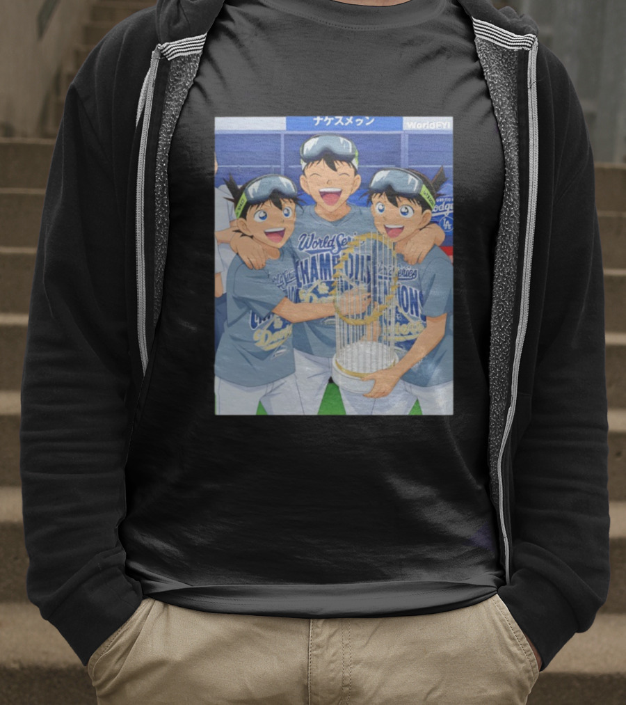 World Series Champions Dodgers Anime Celebration Dodgers Stadium 2025 T-Shirt