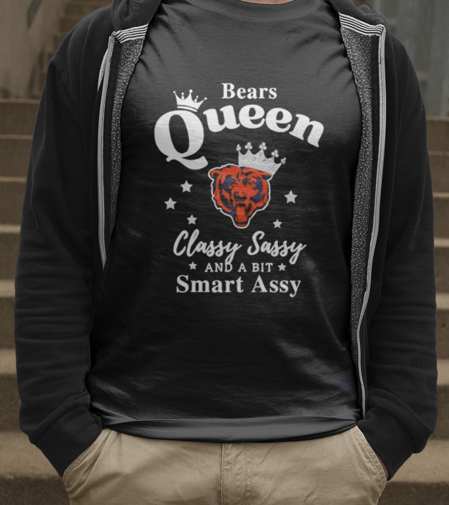Bears Queen Classy Sassy Smart Assy Crowned Logo T-Shirt