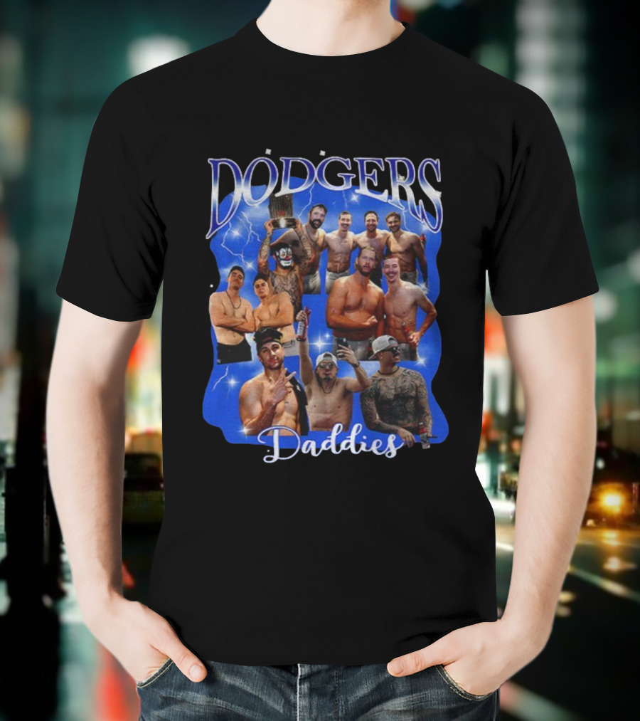 Los Angeles Dodgers Daddies 2025 World Series MLB Champions Celebration T-Shirt