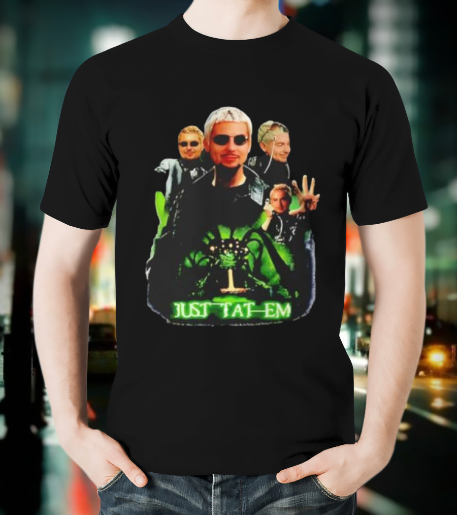 Justin Barona Just Tat Em Matrix Parody 90s Pop Culture T-Shirt