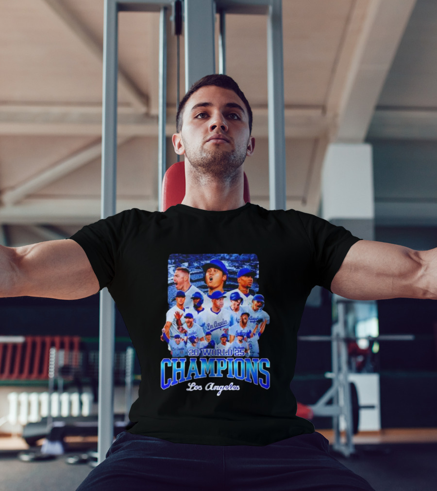 Los Angeles 2025 World Champions Dodgers Team T-Shirt