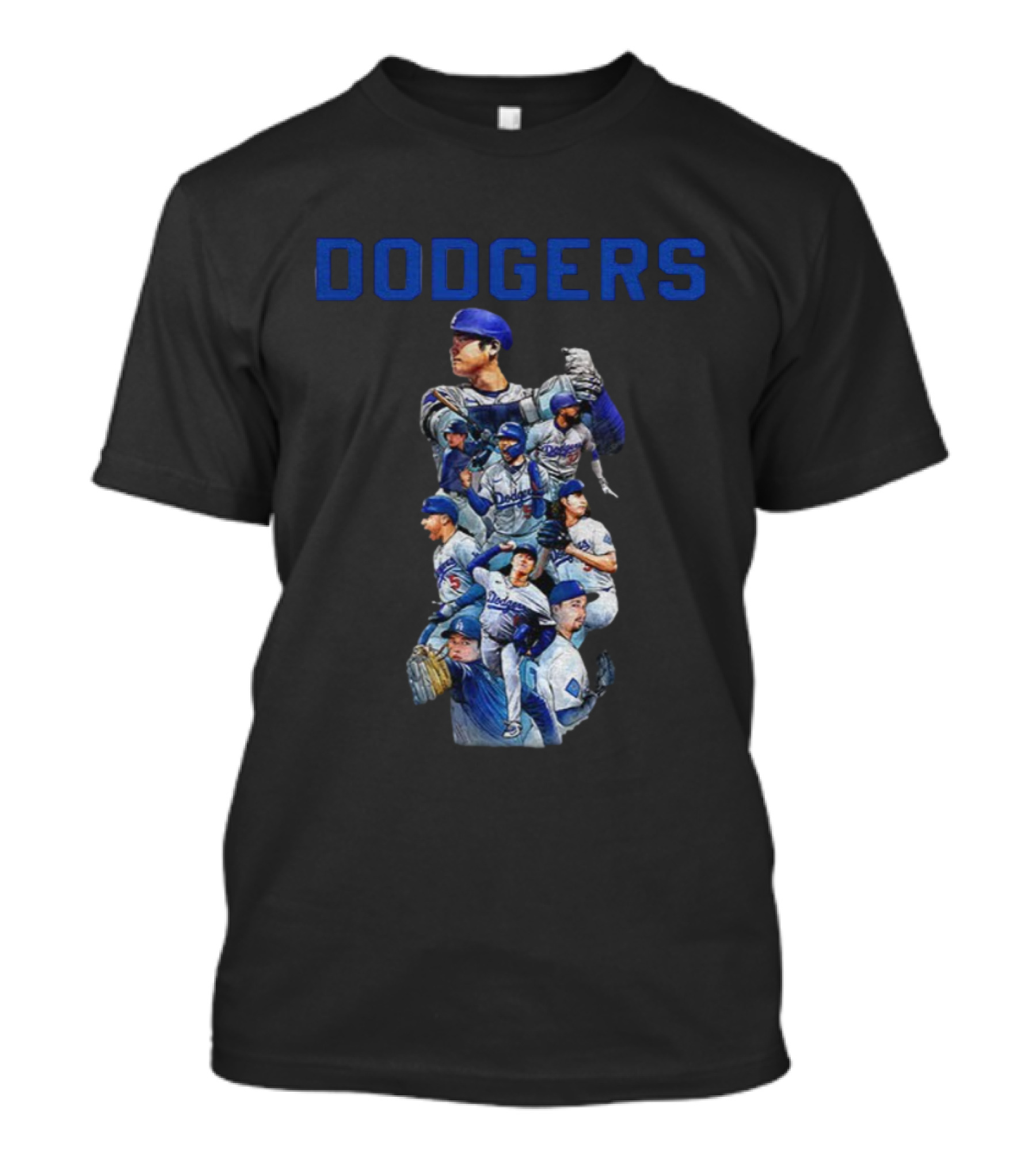 Los Angeles Dodgers 2025 World Series Champions Players Cartoon T-Shirt