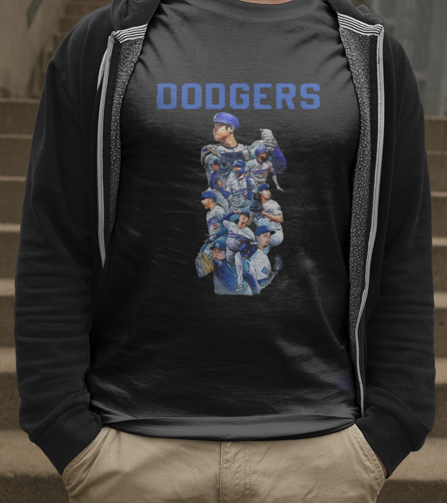 Los Angeles Dodgers 2025 World Series Champions Players Cartoon T-Shirt