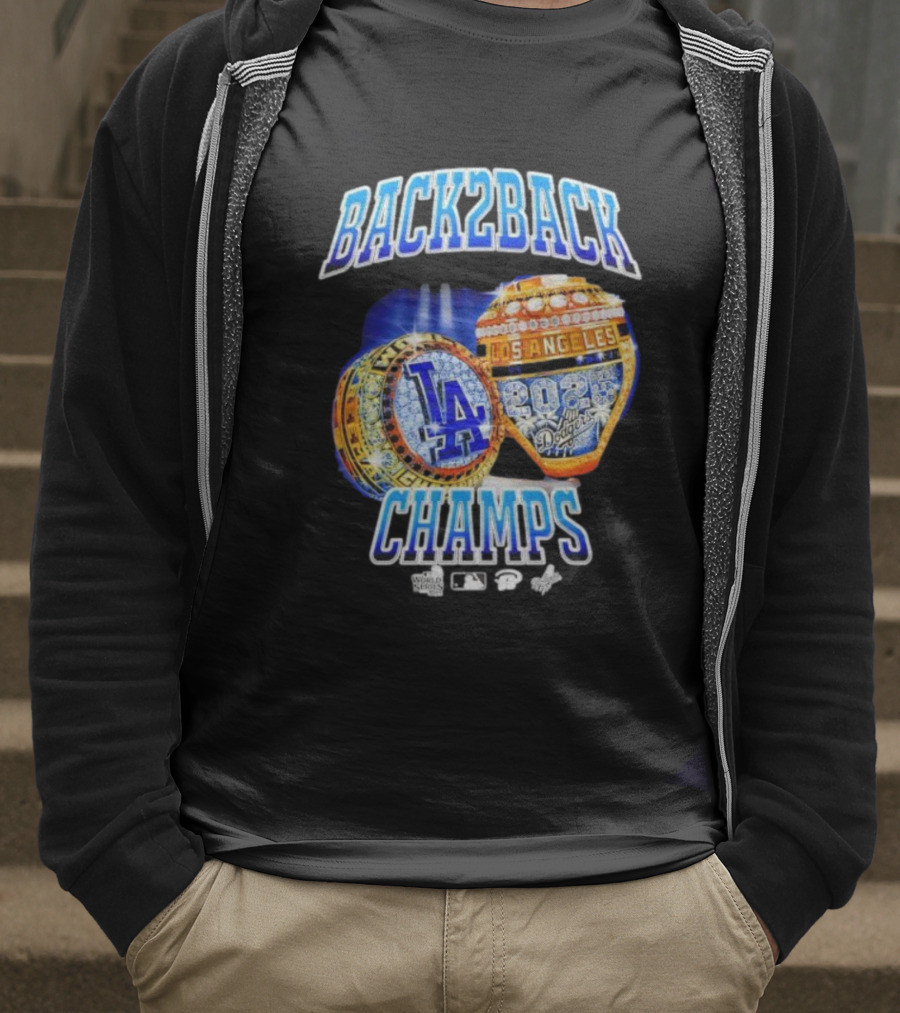 Back2Back Champs Los Angeles Dodgers 2020 World Series Rings T-Shirt